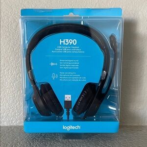 Logitech H390 USB Headset - Black